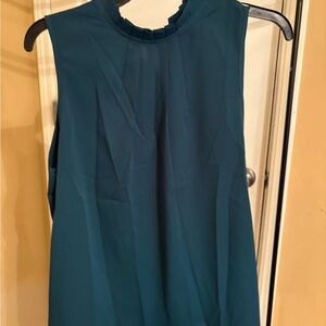 SHEIN Teal Sleeveless Blouse